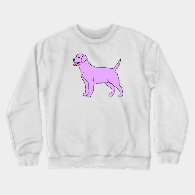 Violet Labrador Crewneck Sweatshirt by Kelly Louise Art